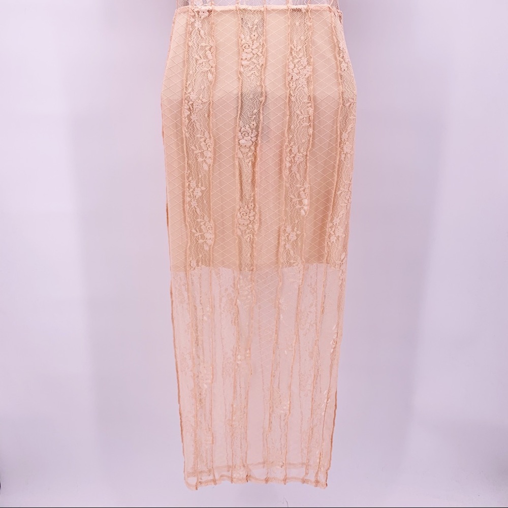 NEW NBD Libra Midi Dress in Nude Pink Sz XS - Picture 10 of 12